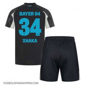 Bayer Leverkusen Granit Xhaka #34 Tredjetrøje Børn 2024-25 Kortærmet (+ Korte bukser)